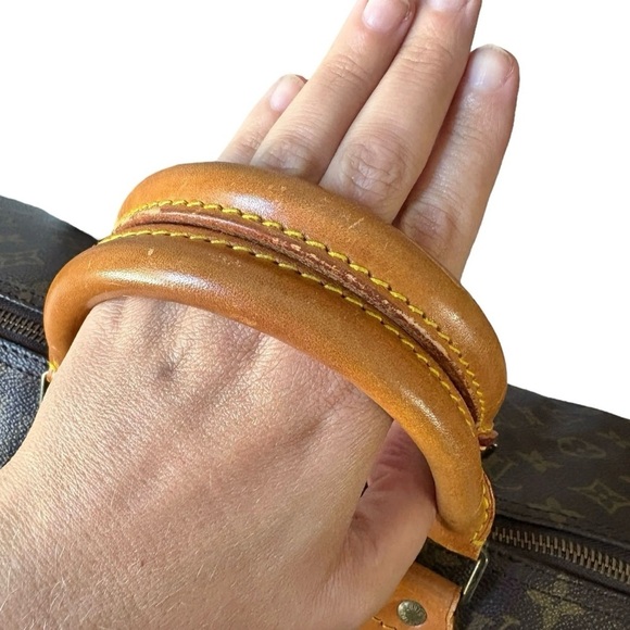 Louis Vuitton Monogram & Vachetta Leather Speedy 35 Satchel Bag - Picture 5 of 9